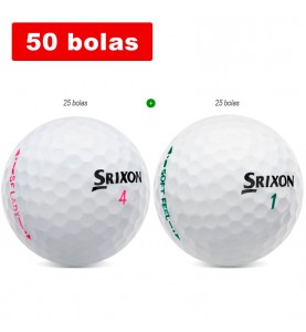 Srixon Lady + Srixon Soft Feel (50 bolas de golf)